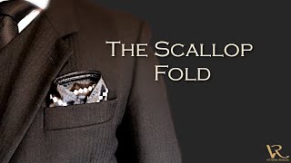 How to fold a Masonic Pocket Square - The Scallop Fold