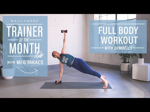 Full Body HIIT Workout With Weights | Trainer of the Month Club | Well+Good
