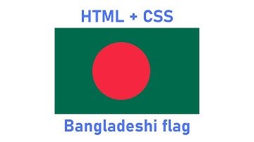 Bangladeshi Flag HTML CSS | HTML CSS Flag design Tutorial