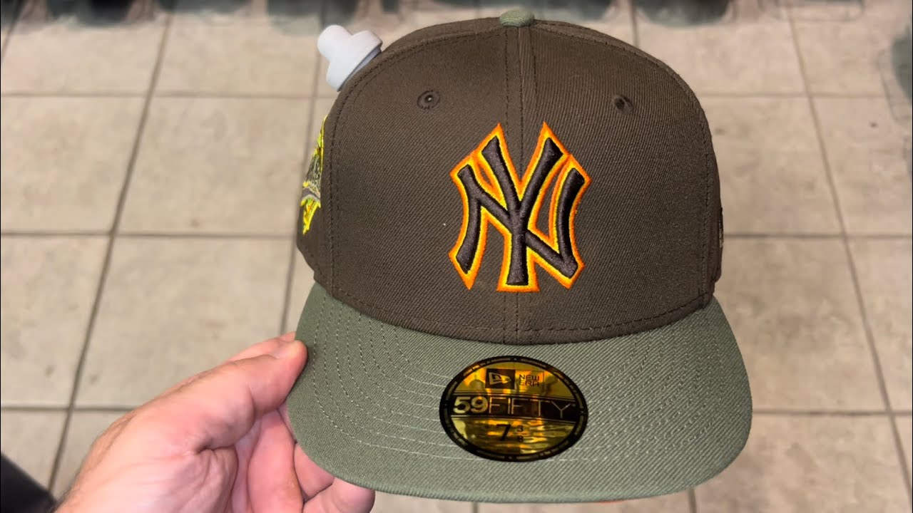 New York Yankees New Era 59FIFTY Fitted Hat Brown 1996 World Series Patch