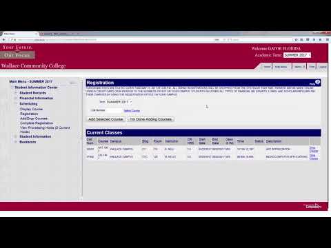 How to Register for Classes Online Using myWCC