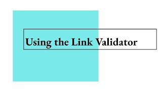 Using Canvas' Link Validator Tool