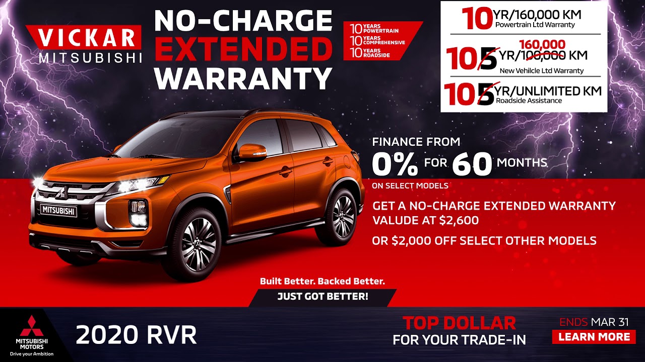 No-Charge Extended Warranty at Vickar Mitsubishi - YouTube Ad (15