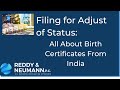 All About Birth Certificates From India