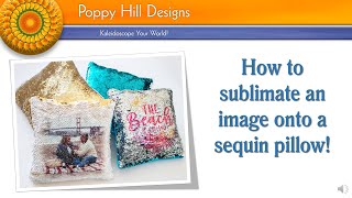 How to sublimate an image onto a sequin pillow from the Dollar Tree