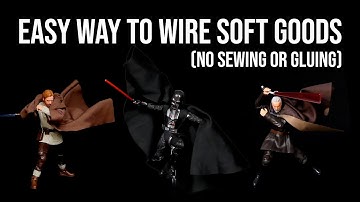 Ep257 Easy way to WIRE action figure SOFT GOODS (No sewing or gluing)