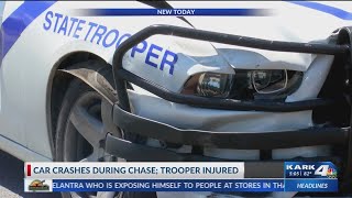 Arkansas State Trooper injured in accident during chase