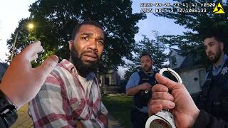 Drunk Neighbor Thought He Was Tough Until Police Showed Up