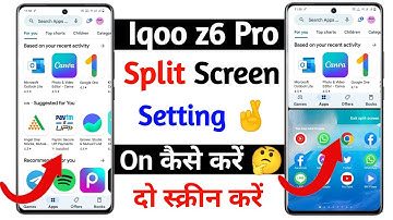 iqoo z6 pro split screen setting on kaise kare | how to turn on split screen setting iqoo z6 pro