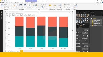 How to Create 100% Stacked Column Chart in Power bi || 100% Stacked Column Chart in Power bi