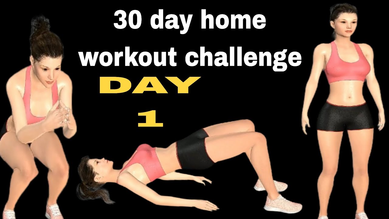 30 Day Home Workout Challenge// Day 1