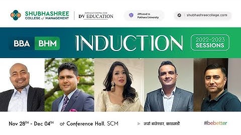 Induction Program, BBA BHM at #ShubhashreeCollege