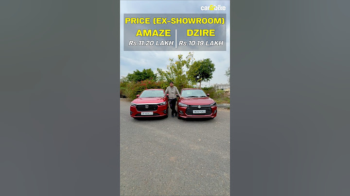 Maruti Suzuki Dzire and Honda Amaze. Which subcompact sedan do you think is a more complete package?