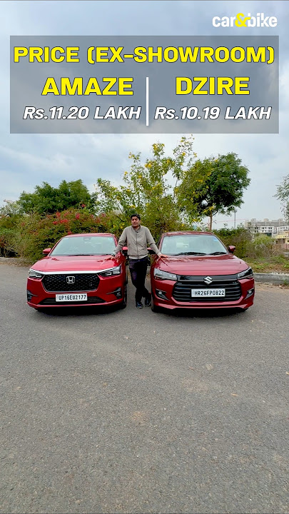 Maruti Suzuki Dzire and Honda Amaze. Which subcompact sedan do you think is a more complete package?