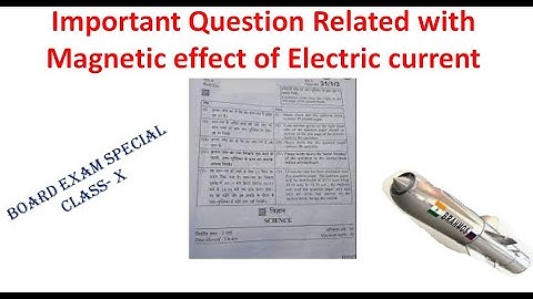 Important question for board exam of magnetic effect of electric current.physics hub by rajnish