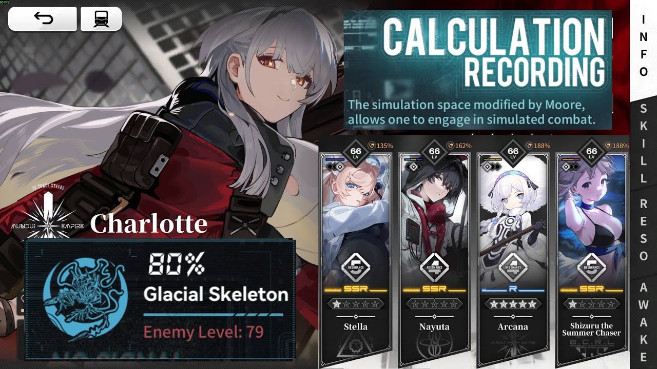 Charlotte Leader vs Lev79 Glacial Skeleton boss - Resonance Solstice