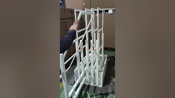 Sample tiles push pull and rolling display stand.#displaystand #showroom #granite #tiles #stoneshow