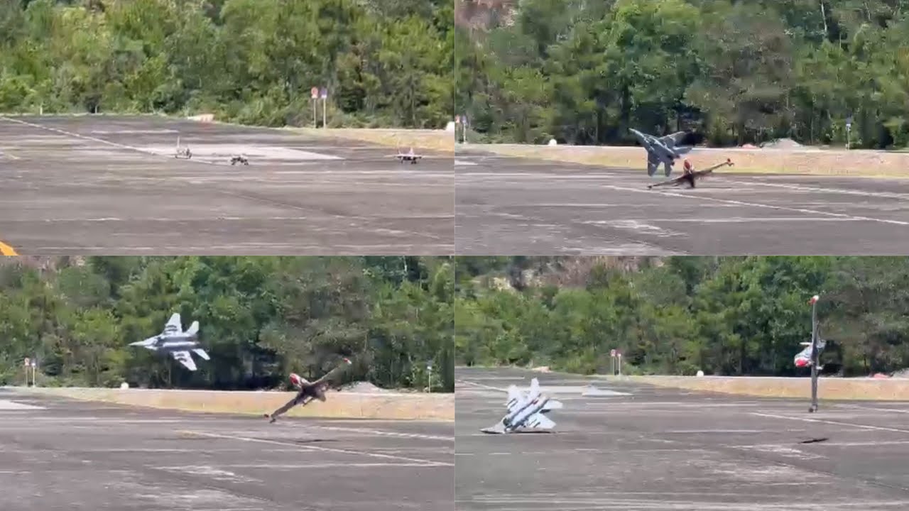 HSDJETS T-33 Freewing MiG-29 Turbine Jet Takeoff collided