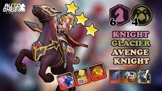 IS THIS SYNERGY BUFFED ?? - 6 KNIGHT 4 GLACIER CARRY AVENGE KNIGHT⭐⭐⭐ • AUTO CHESS screenshot 4