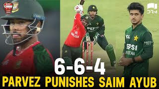 Parvez Hossain Emon Punishes Saim Ayub Pakistan Vs Bangladesh 3Rd T20I, 2025 Pcb M3P1K