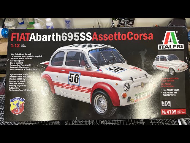 Italeri 1/12 scale Fiat Abarth Unboxing review - YouTube