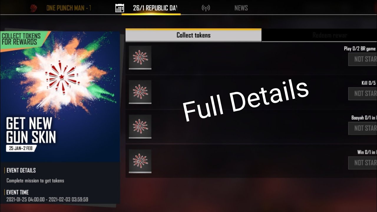 how to collect unlimited fireworks 2021 token in free fire/fireworks 2021 token kaise milega/opm day