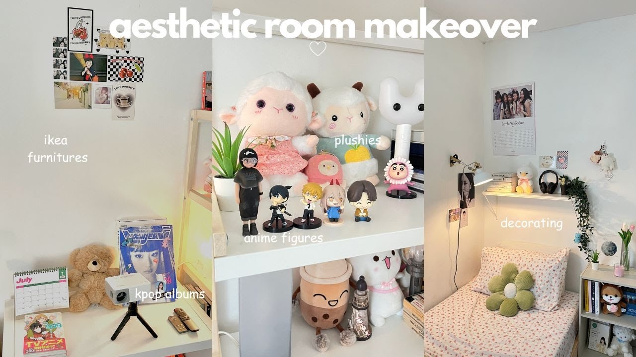 EXTREME room makeover: Aesthetic, Pinterest inspired, Minimalistic ...
