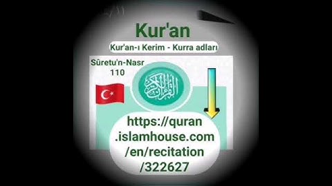 سورة النصر Sûretu'n-Nasr ترجمة #تركي