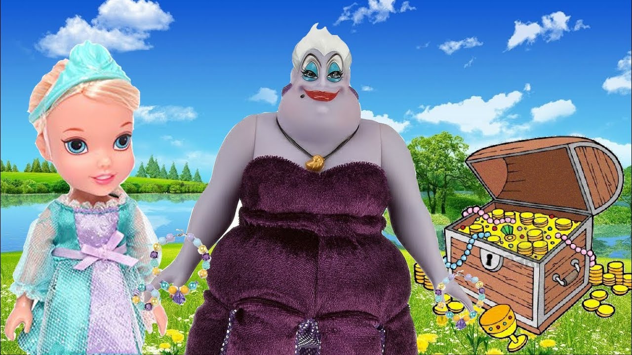 Anna and Elsa Toddlers Duck Pond Adventure Ursula Ep.1 Toys In