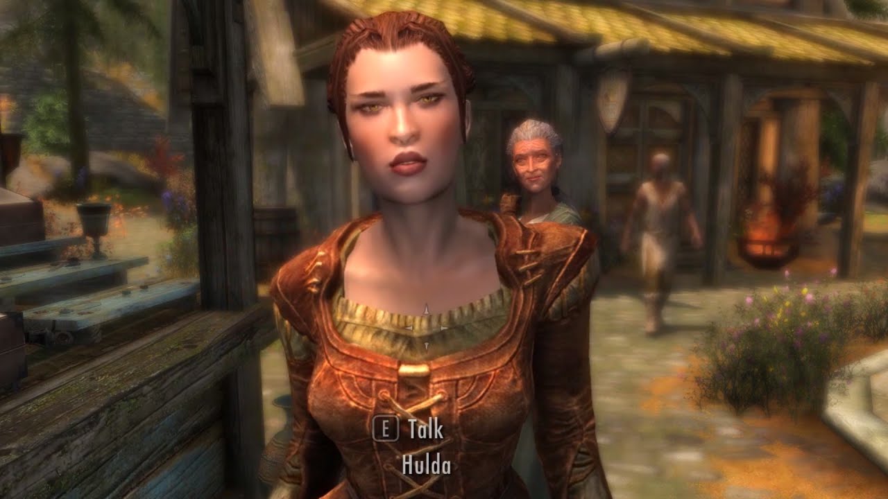 Hulda at Whiterun's market. Skyrim Anniversary Edition. YouTube