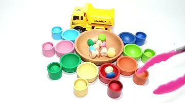 Wooden Balls | Color Sorting Reverse Video #asmr #satifying #color #sorting #reverse #relaxing