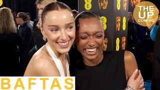 Phoebe Dynevor & Sophie Wilde BAFTAs 2024 interview EE rising star award