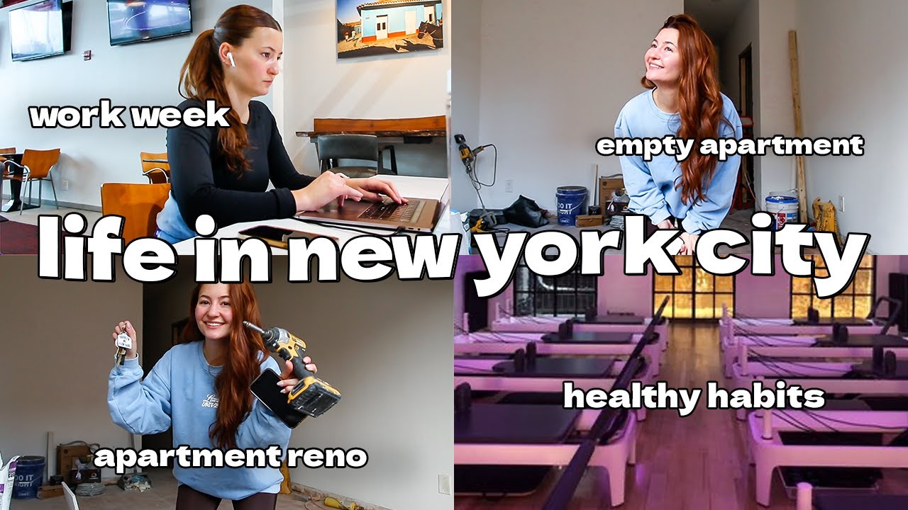 work week in my life in nyc | empty apartment renovations, working 9-5 ...