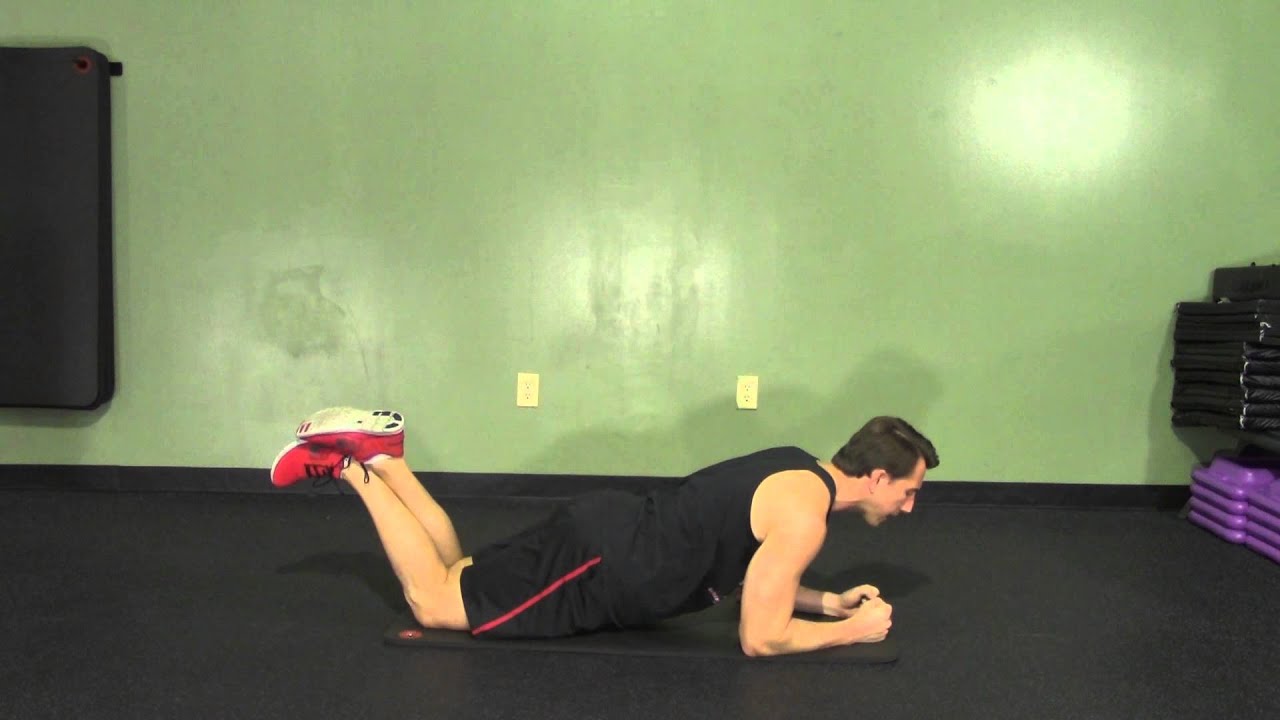 Low Plank from Knees - HASfit Abdominal Exercises - Ab Exercises - Abs ...