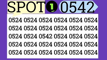 Keen Vision? Locate the hidden 0542 #viral #eymath #viral #puzzle #trending 