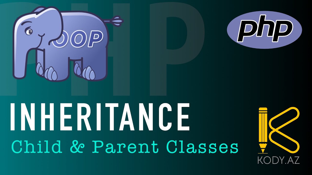 OOP Miras irsiyyət | inheritance in PHP | child & parent classes | class  extends #kody_az?>