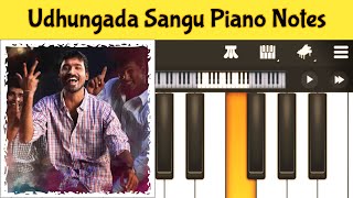 Udhungada Sangu | Velai Illa Pattadhaari | Dhanush | Piano Tutorial