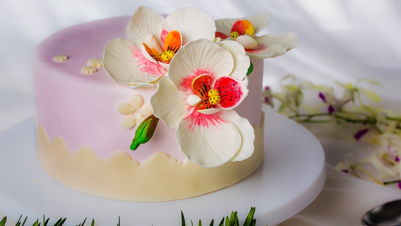 HƯỚNG DẪN CÁCH TẠO HÌNH FONDANT HOA LAN HỒ ĐIỆP CỰC... - youtube