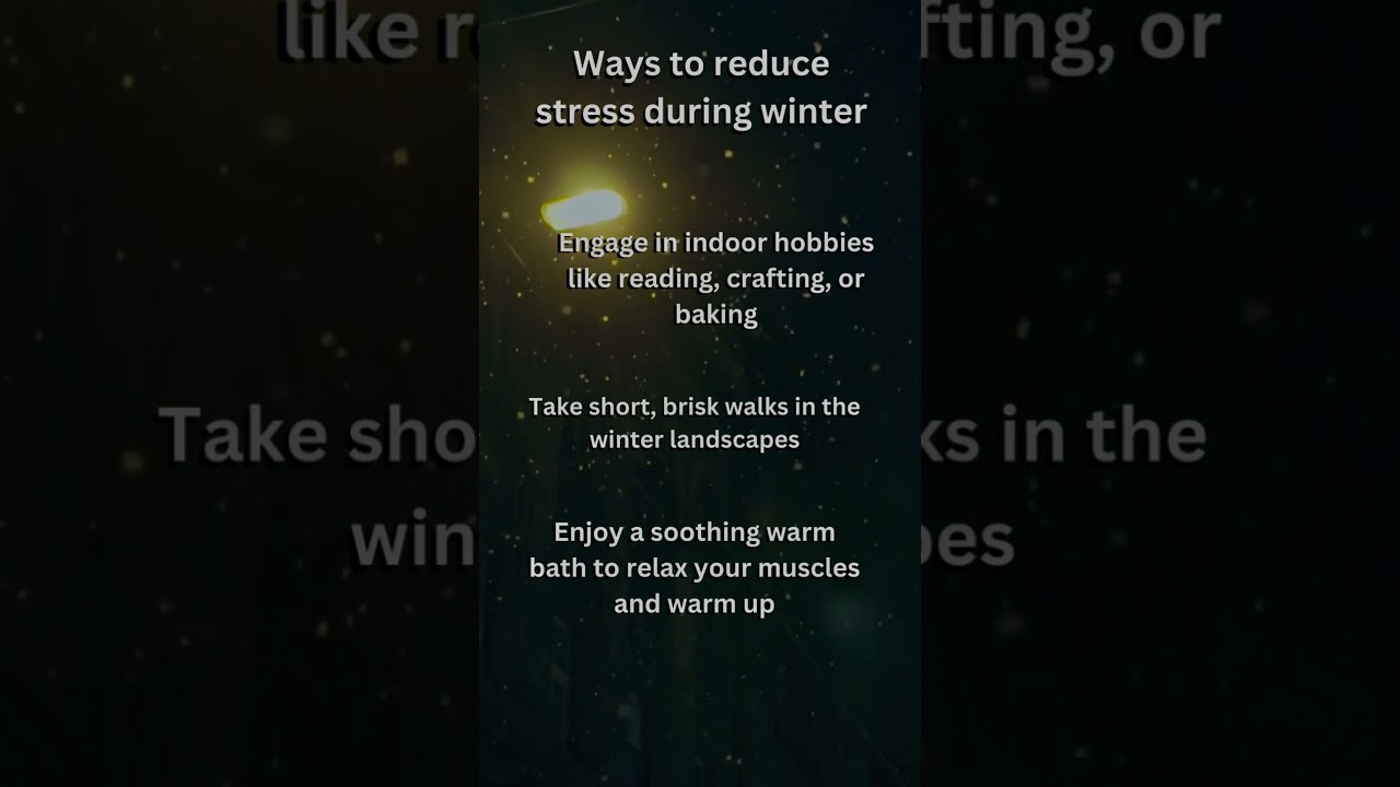 Beat Winter Stress: Quick Tips for a Cozy Season 