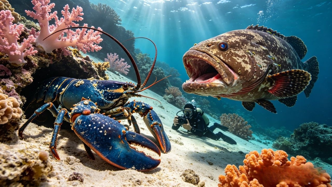 🪼Diving under the sea to catch eels, crabs and sea cucumbers | Part 294