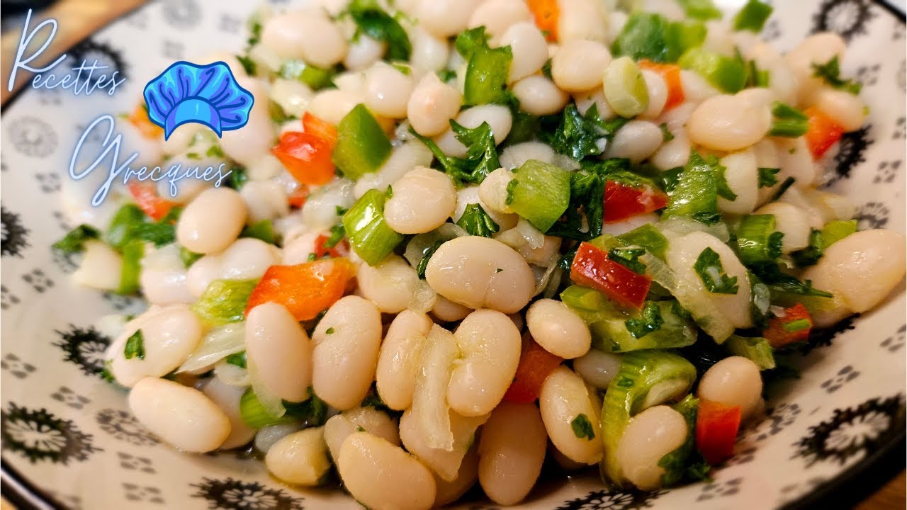 Традиционный греческий рецепт салата из белой фасоли – просто и вкусно!
