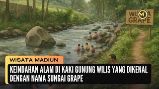 Keindahan Alam di Kaki Gunung Wilis yang Dikenal dengan Nama Sungai Grape | MADIUN 