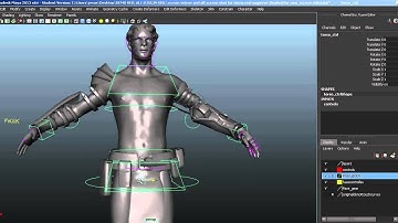 joint based face rig and stretch spine with fk ik controls
