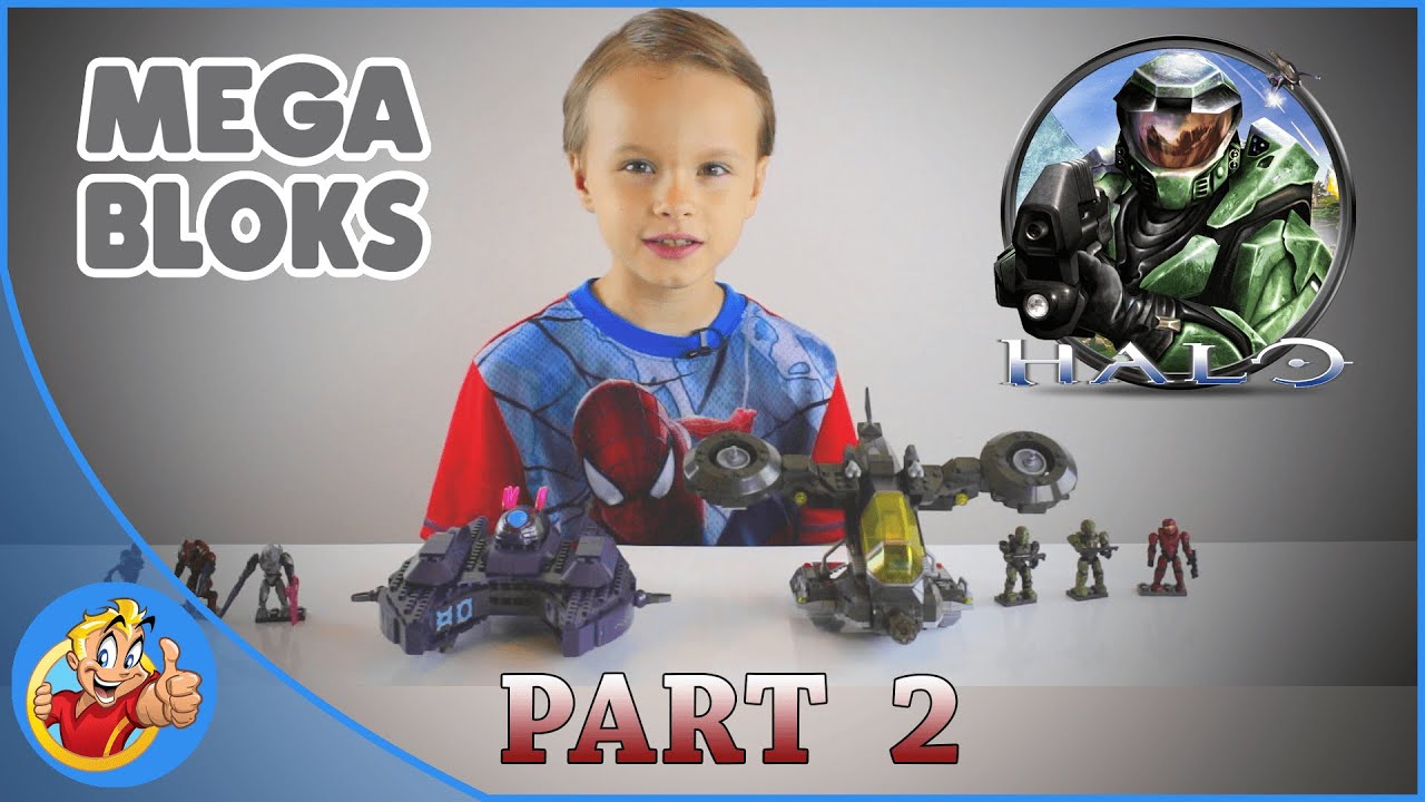 HALO UNSC HORNET VERSUS COVENANT VAMPIRE - PART #2 - HALO MEGA BLOKS SET 97123 - UNBOXING & REVIEW