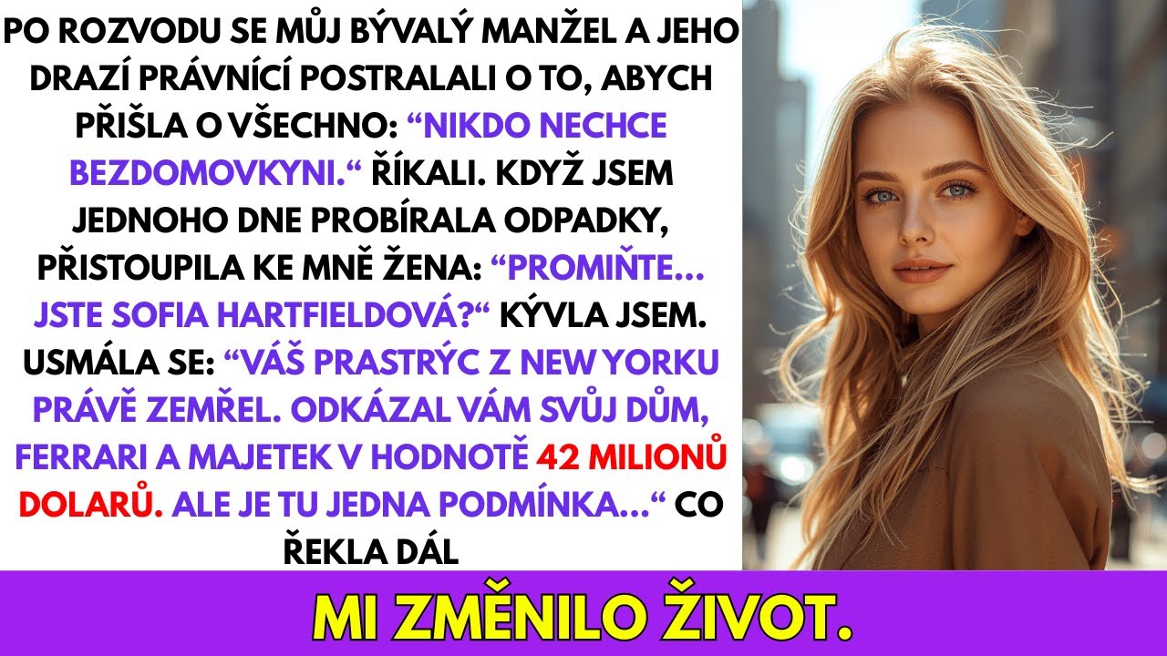 Po Rozvodu Jsem Žila Na Ulici, Než Se Mě Kolemjdoucí Zeptala: „Jste Sofia? Zdědila jste 47 milionů!“