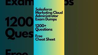 Salesforce Marketing Cloud Administrator #salesforceexam #marketingcloud #sfmc #howtopasssalesforce