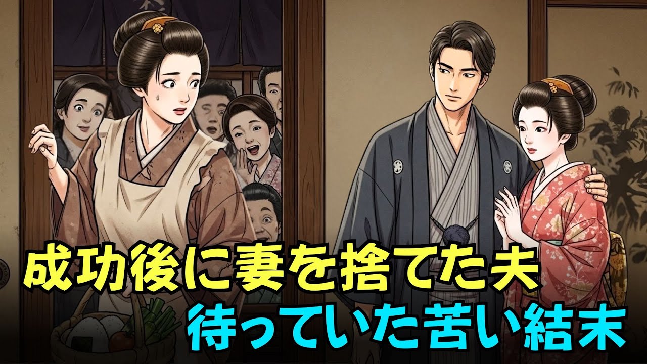 貧しい頃に支えてくれた妻を裏切った夫、栄華の果てに待つ苦い結末| 日本昔話 · 家族の因縁