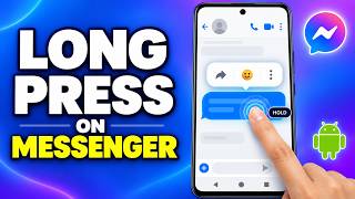 How To Long press on messenger android | how to activate long press on messenger android