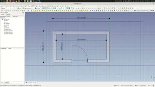 FreeCAD   05   02   Um exemplo de desenho 2D completo screenshot 3
