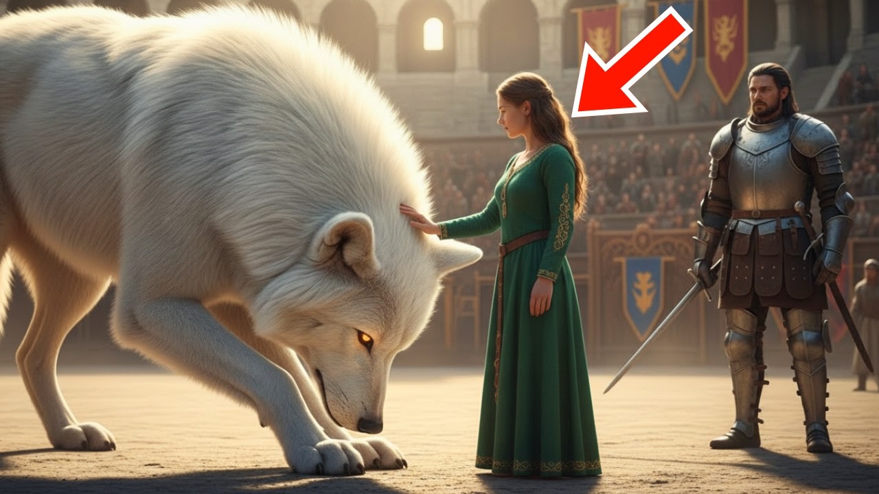 Costrinsero a entrare nell arena con un lupo affamato si inginocchiò ai suoi piedi e si rifiutò di